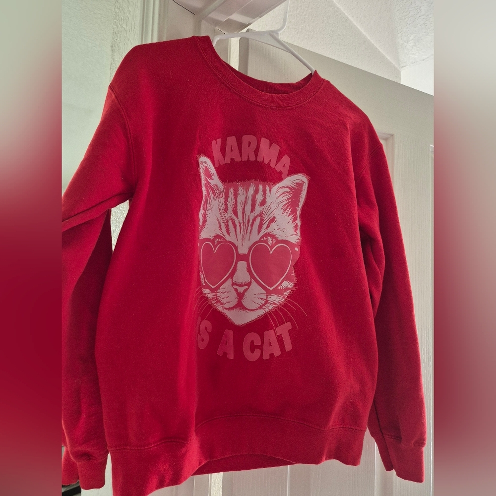 KARMA IS A CAT (Taylor!) sweatshirt